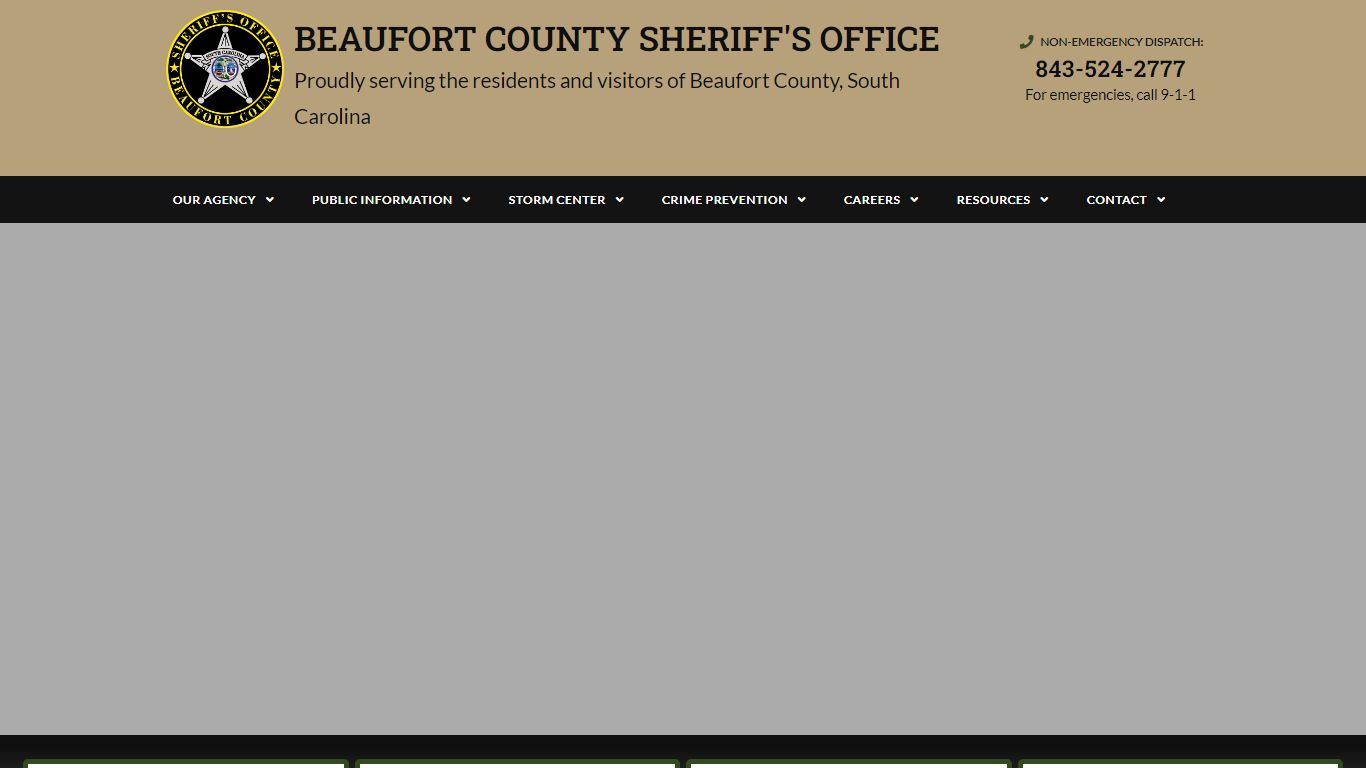 Beaufort County Sheriff's Office • Proudly Serving Beaufort County SC